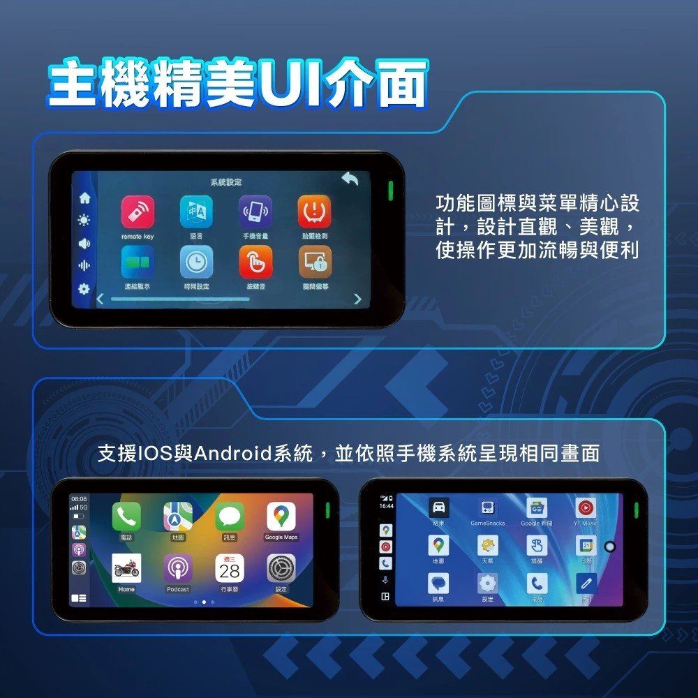 【AMBER銨鉑】EM621 Carplay智能機車行車紀錄器