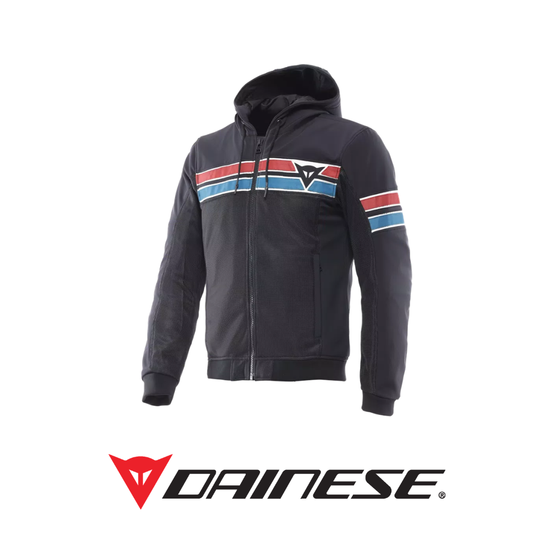 DAINESE VINTEDGE AIR TEX JACKET 黑/藍/紅 防摔外套