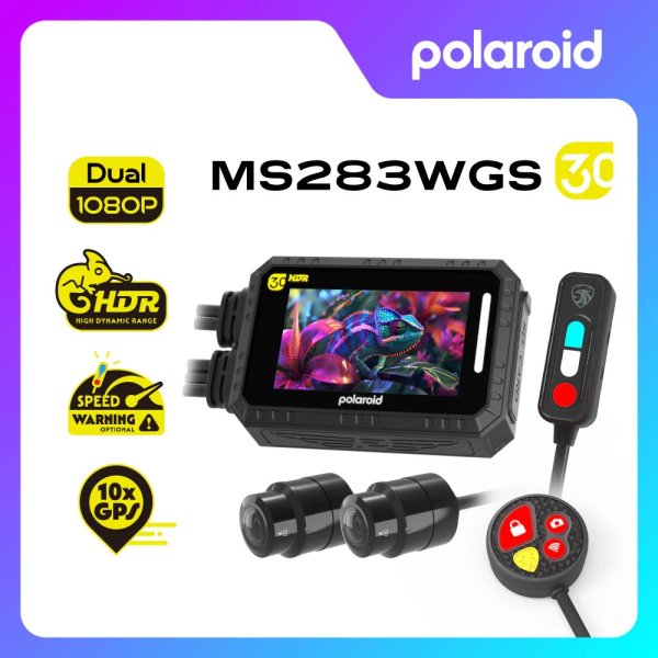 【Polaroid】寶麗來 MS283WGS 機車行車記錄器